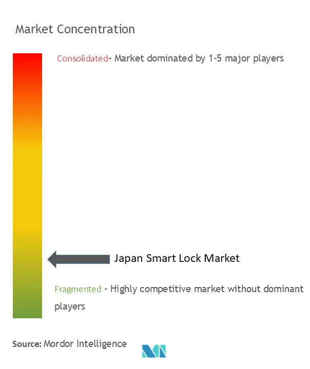 Japan Smart Lock Market Concentration