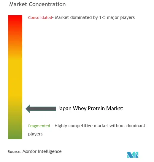 Japan Whey Protein Market Concentration