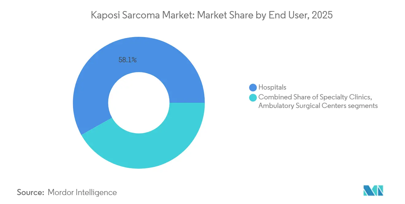 Kaposi Sarcoma Market: Market Share by End User, 2025