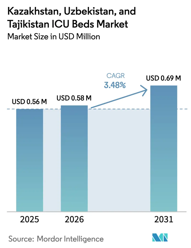 Kazakhstan, Uzbekistan, And Tajikistan ICU Beds Market (2025 - 2030)