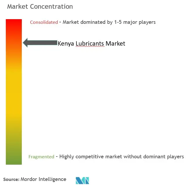 Kenya Lubricants Market Concentration