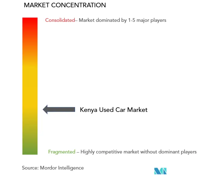 Kenya Used Car Market Concentration