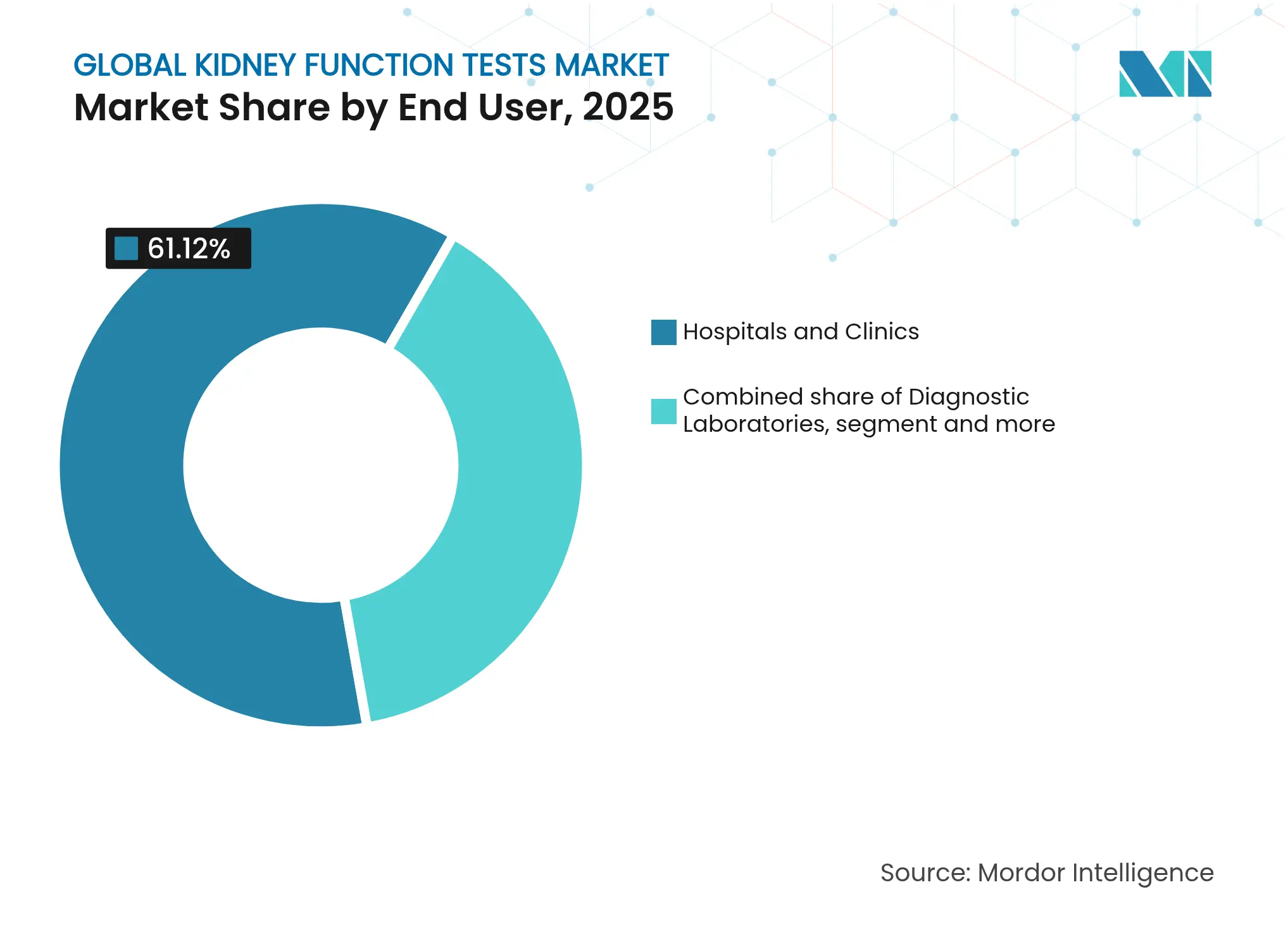 글로벌 신장 기능 검사 시장: 최종 사용자별 시장 점유율, 2025