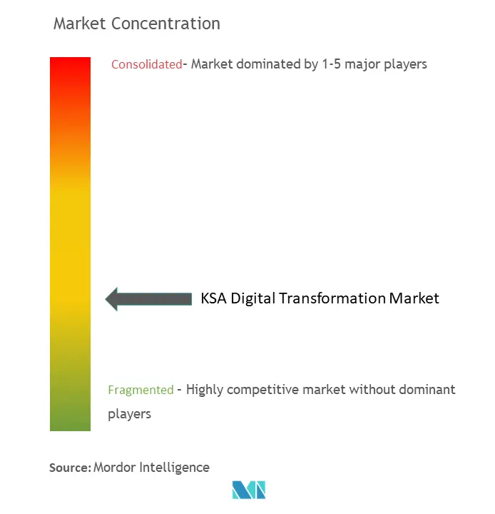 KSA Digital Transformation Market Concentration