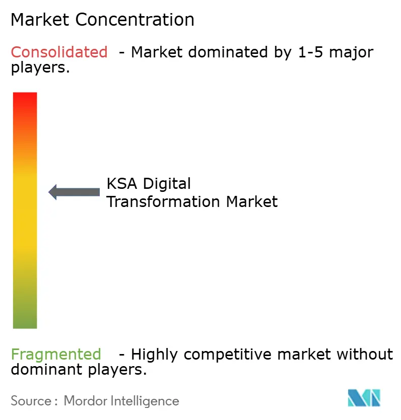 KSA Digital Transformation Market Concentration