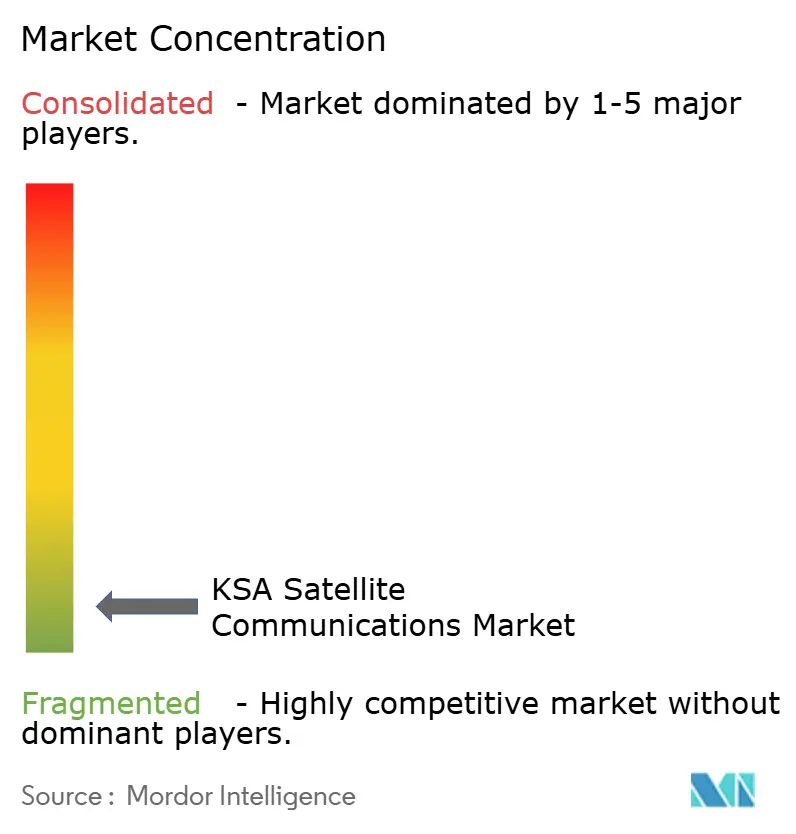 KSA Satellite Communications Market Concentration