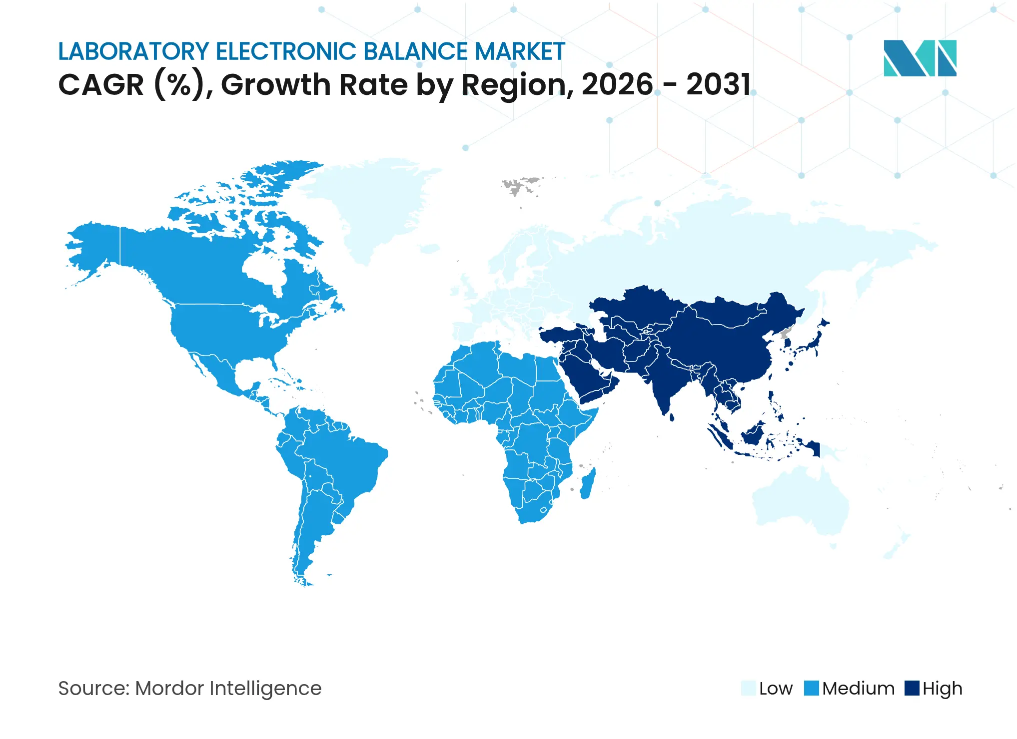 Laboratory Electronic Balance Market CAGR (%), Growth Rate by Region