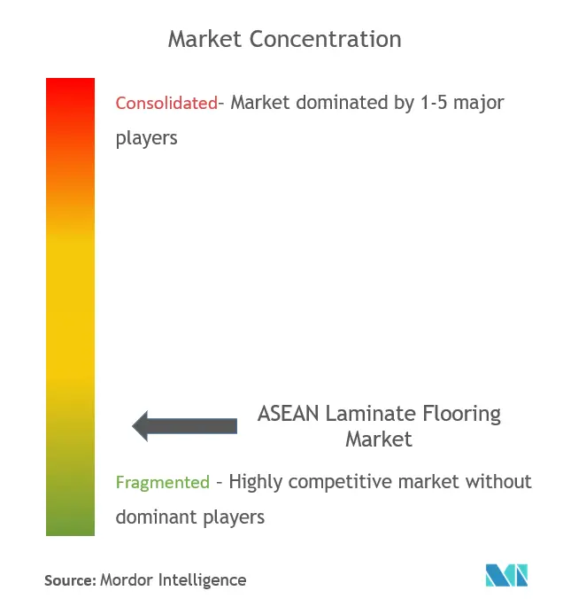 ASEAN Laminate Flooring Market Concentration