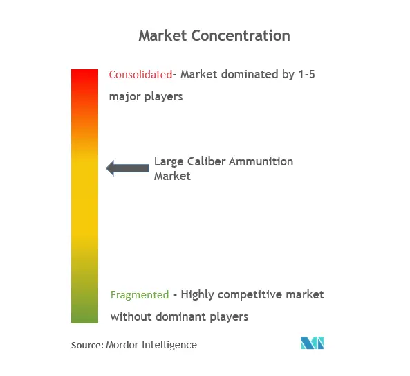 Large Caliber Ammunition Market Concentration