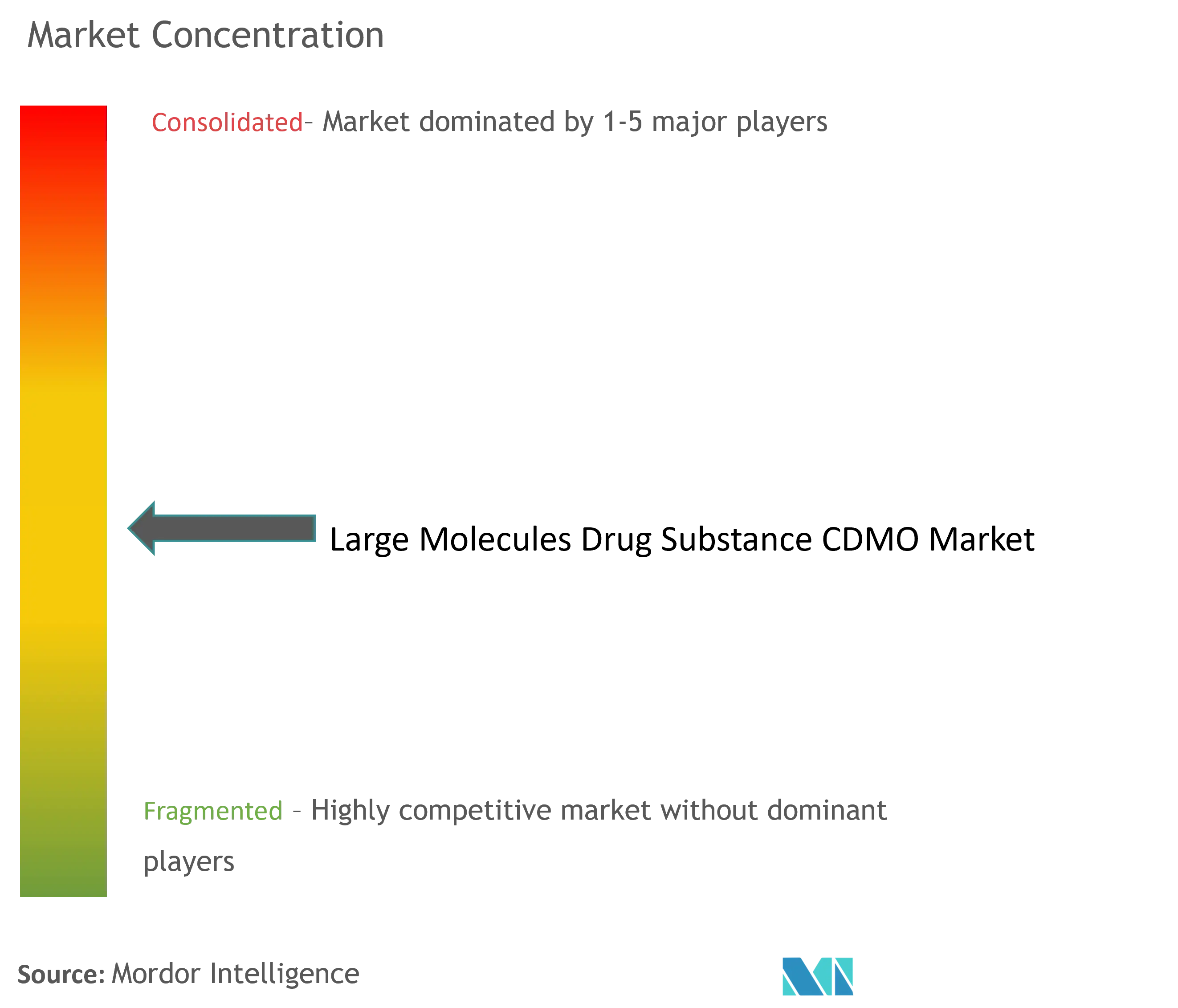 Large Molecules Drug Substance CDMO Market Concentration