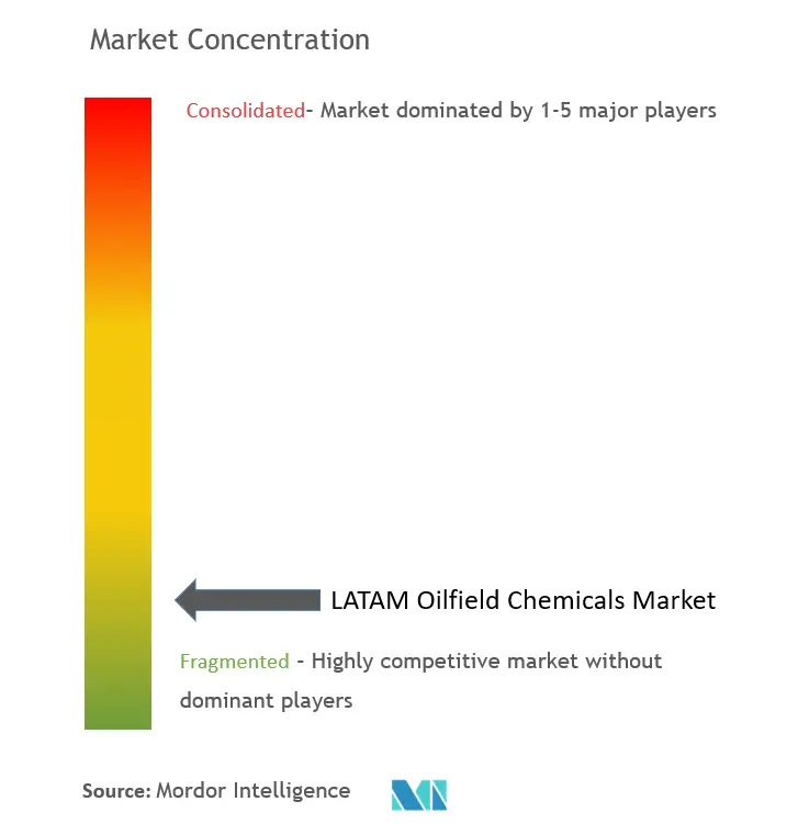 LATAM Oilfield Chemicals Market Concentration