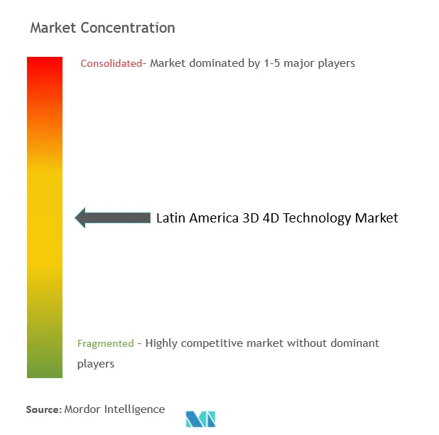 Latin America 3D 4D Technology Market Concentration