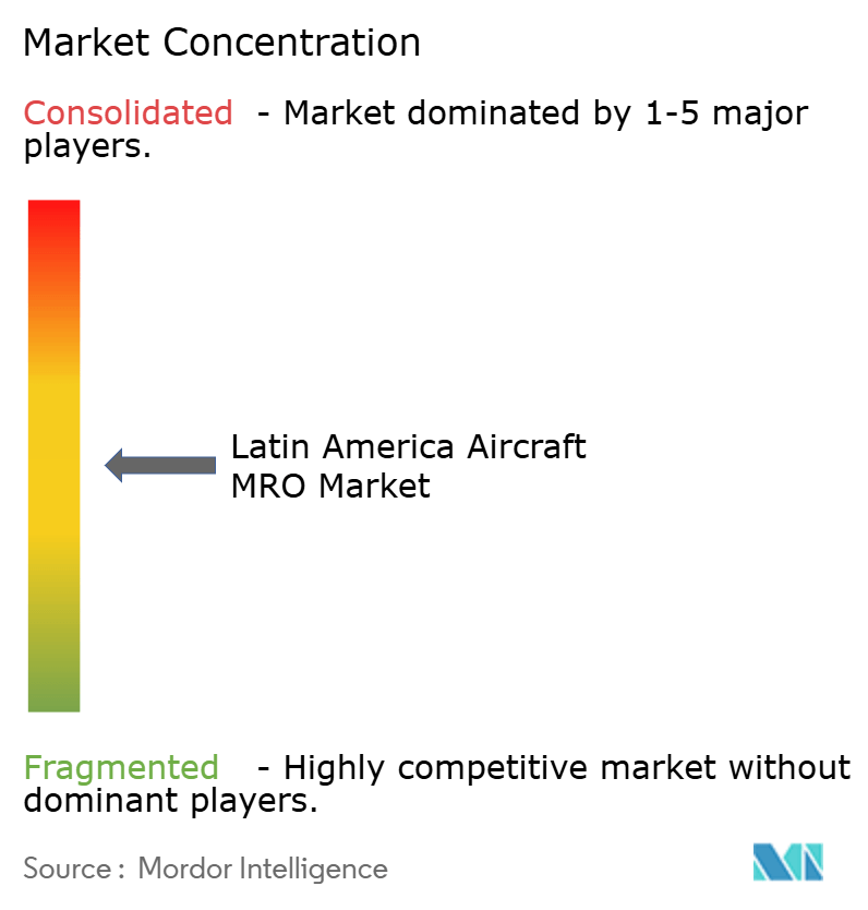 Latin America Aircraft MRO Market Concentration