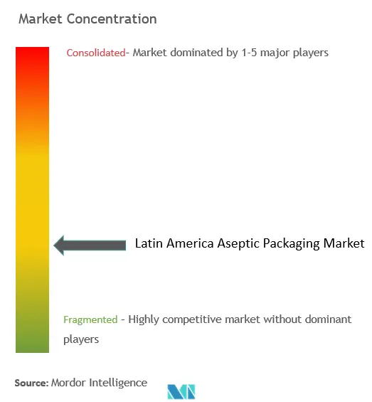 Latin America Aseptic Packaging Market Concentration