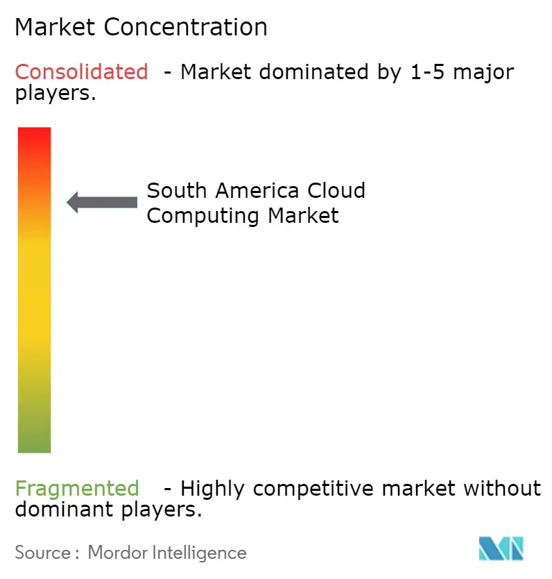 Latin America Cloud Computing Market Concentration
