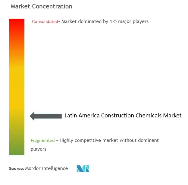 Latin America Construction Chemicals Market Concentration