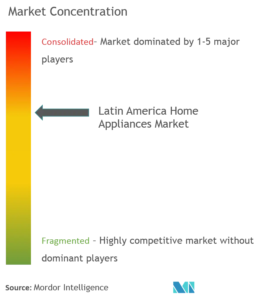 Electrodomésticos de América LatinaConcentración del Mercado