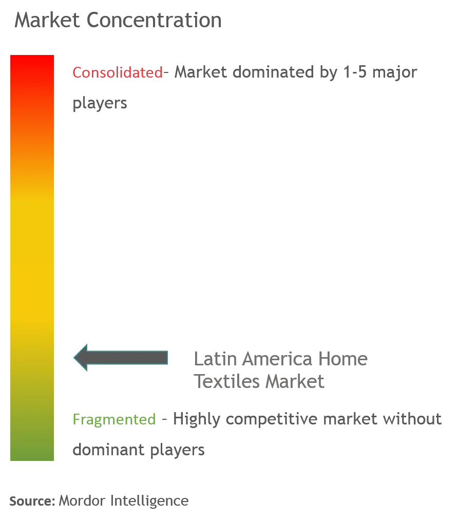 Latin America Home Textiles Market Concentration