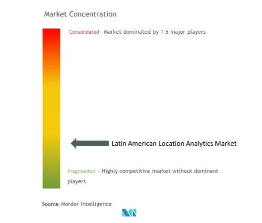 تركيز سوق تحليلات الموقع في أمريكا اللاتينية