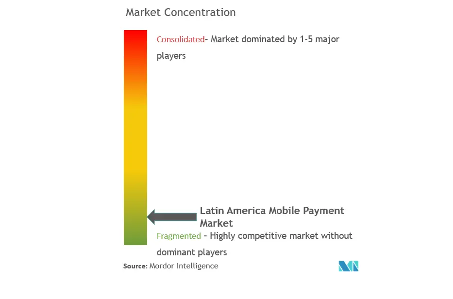 Latin America Mobile Payments Market Concentration