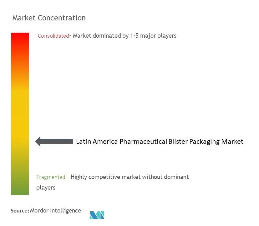 Latin America Pharmaceutical Blister Packaging Market Concentration