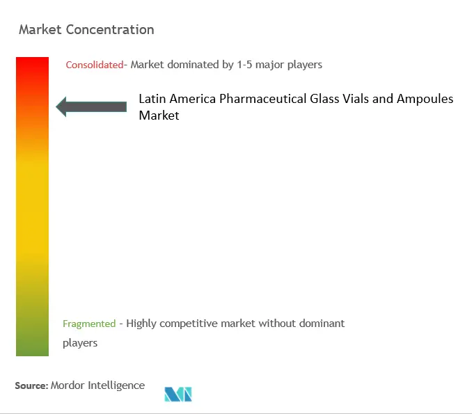 Latin America Pharmaceutical Glass Vials And Ampoules Market Concentration