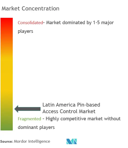 Latin America Pin-based Access Control Market Concentration