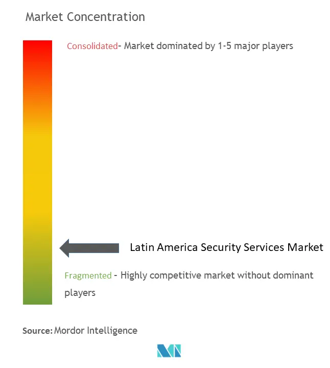 Latin America Security Services Market Concentration