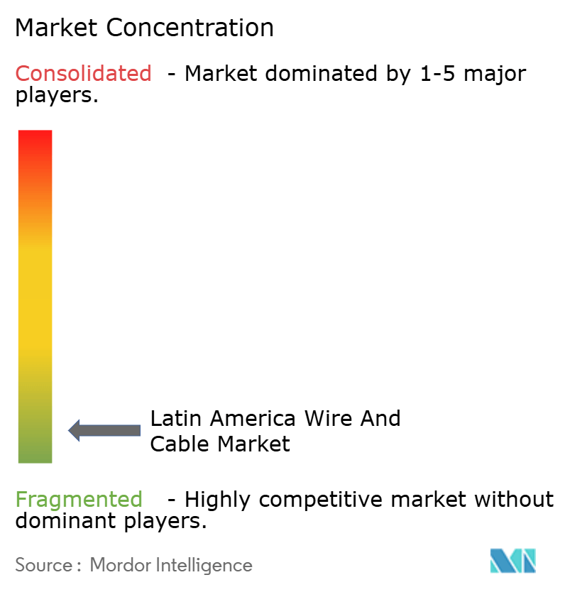 Latin America Wire And Cable Market Concentration