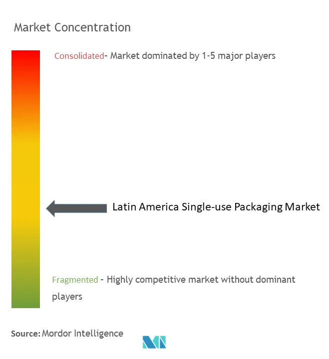 Latin America Single-use Packaging Market Concentration