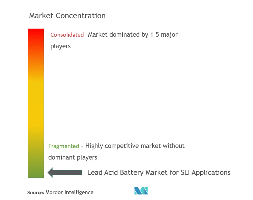 Lead Acid Battery Market Concentration