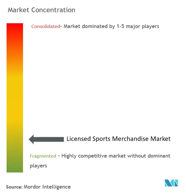 Licensed Sports Merchandise Market Concentration