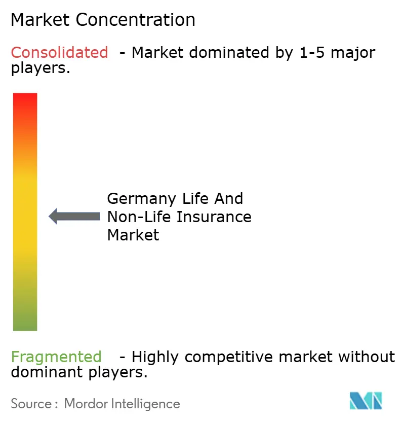 Germany Life and Non-Life Insurance Market Concentration
