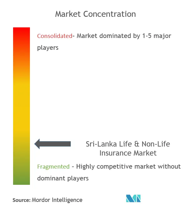 Sri Lanka Life & Non-Life Insurance Market Concentration