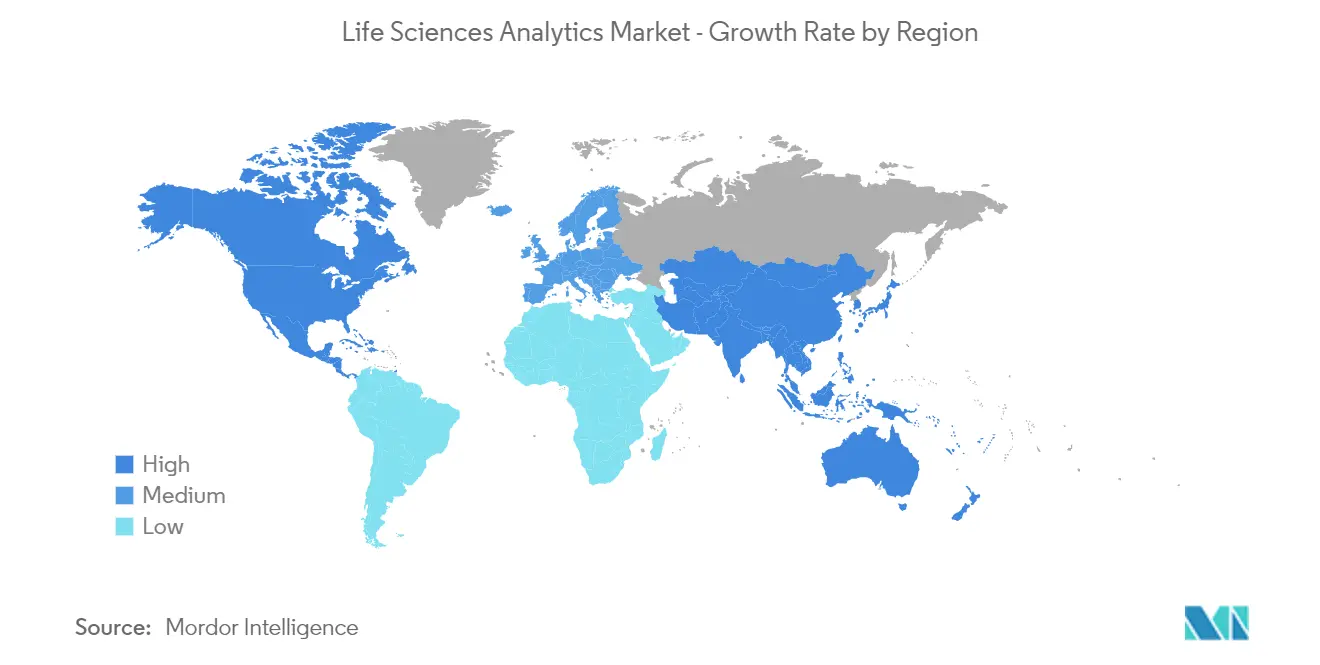 Markt für Life-Science-Analysen – Wachstumsrate nach Regionen