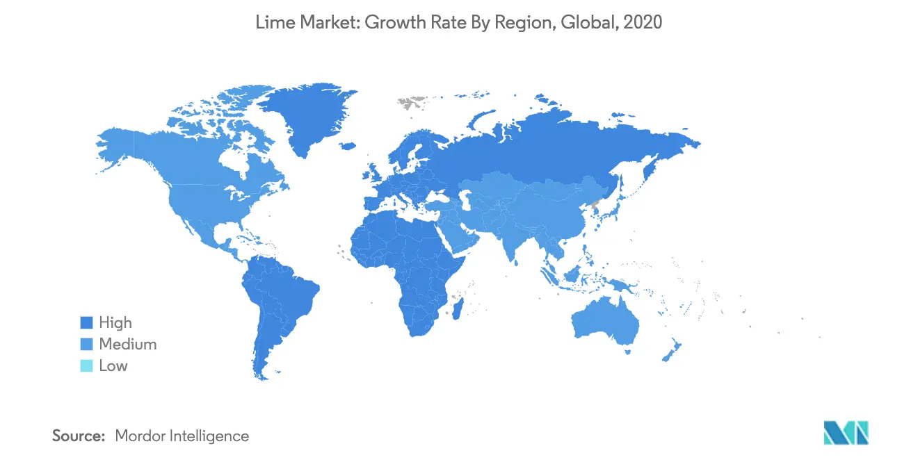 Lime Market Growth by Region