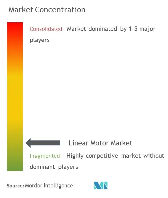 Concentração do Mercado de Motores Lineares