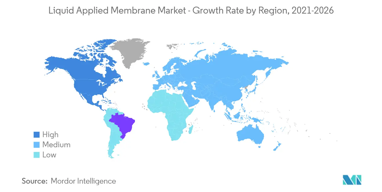 Markt für flüssig aufgetragene Membranen - Regionale Trends