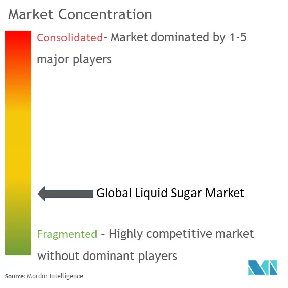 Liquid Sugar Market Concentration