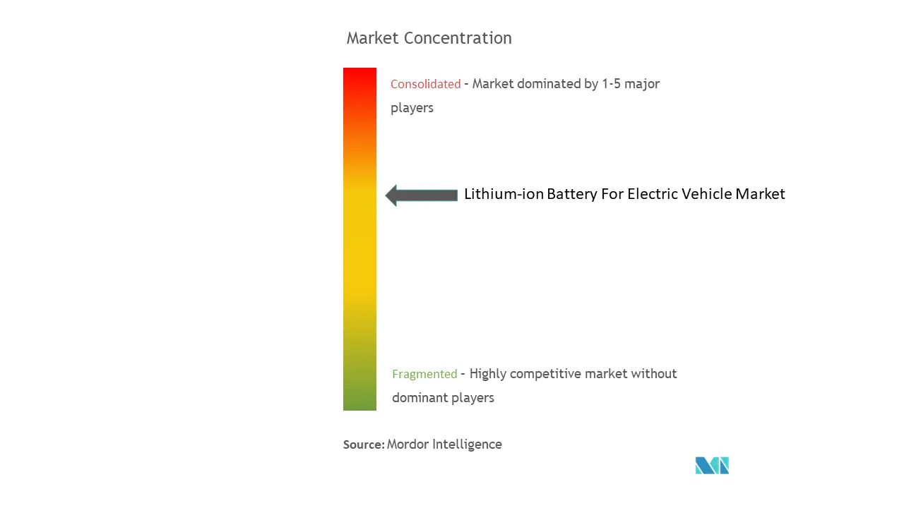 Lithium-ion Battery For Electric Vehicle Market Concentration