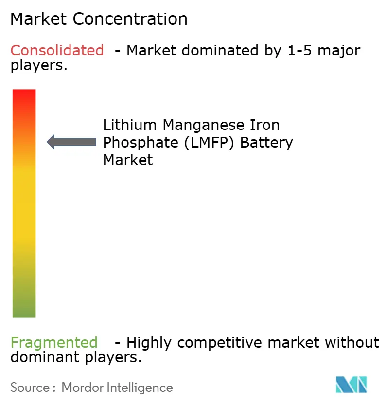 Lithium Manganese Iron Phosphate (LMFP) Battery Market Concentration