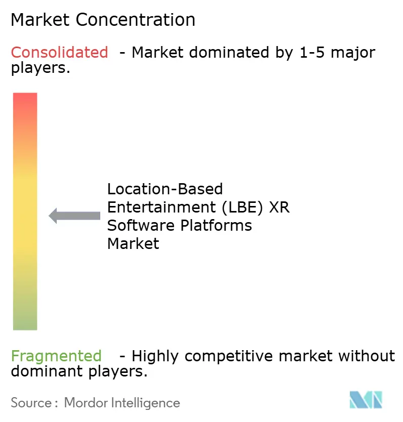 Location-Based Entertainment (LBE) XR Software Platforms Market Concentration