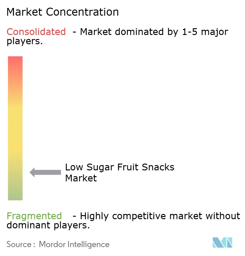 Low Sugar Fruit Snacks Market Concentration
