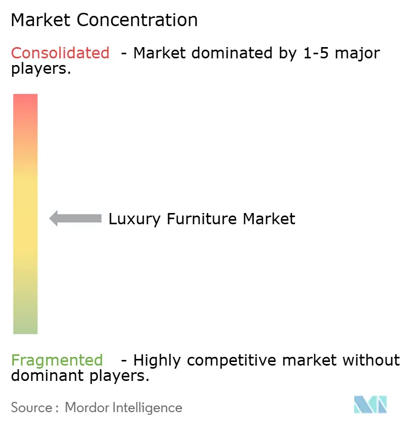 Concentração do Mercado de Móveis de Luxo