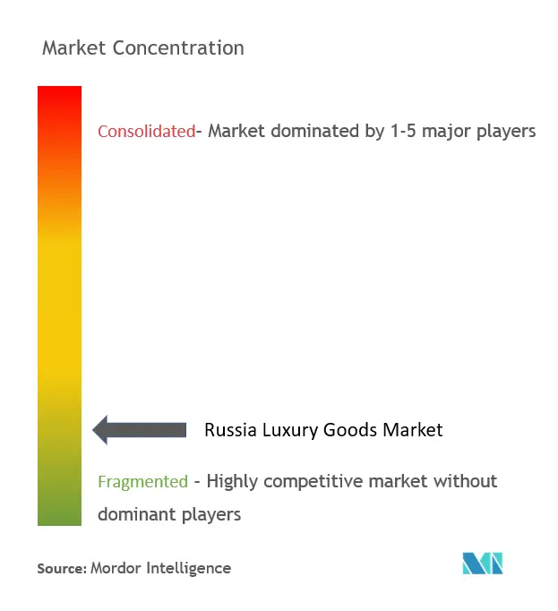 Russia Luxury Goods Market Concentration