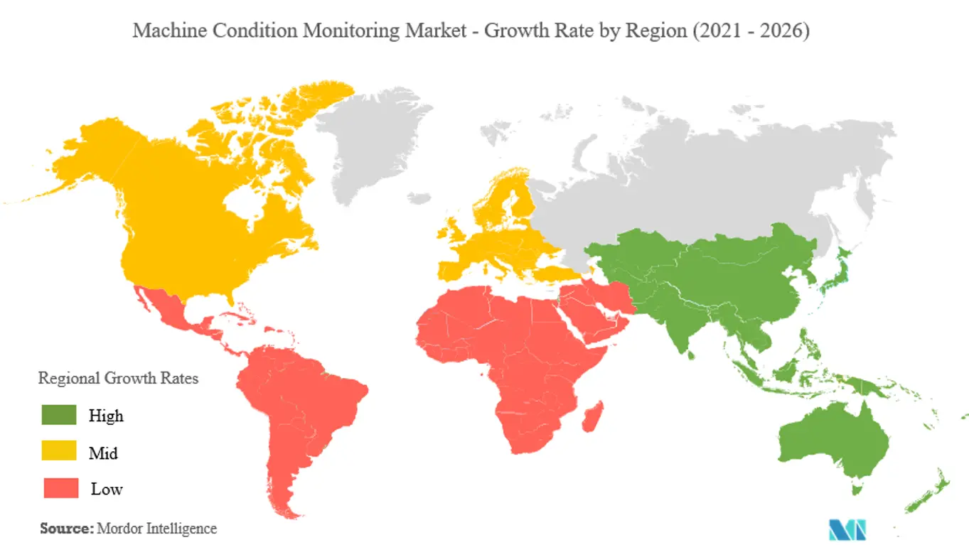 Machine Condition Monitoring Market Growth Rate By Region
