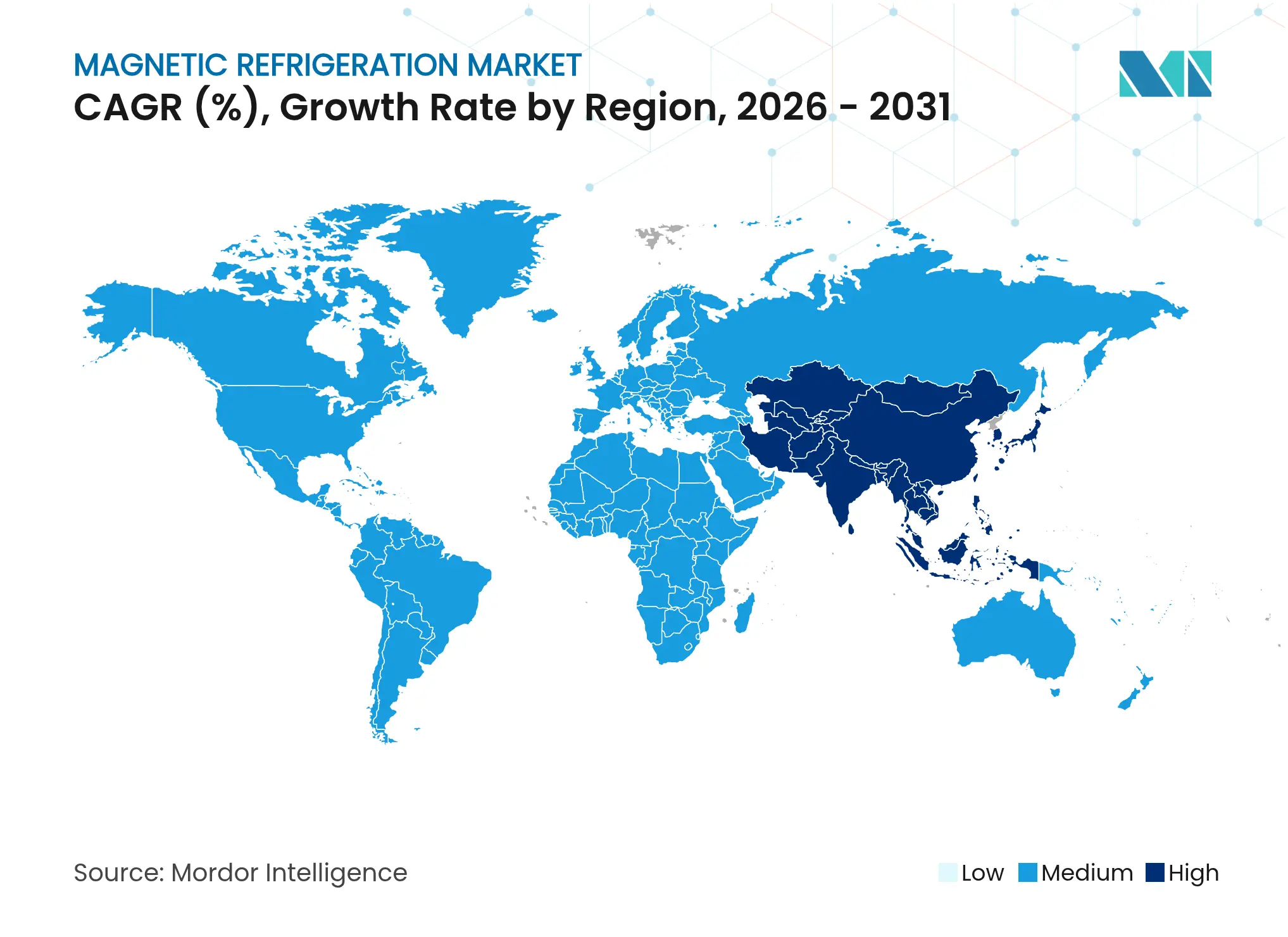 Magnetic Refrigeration Market CAGR (%), Growth Rate by Region