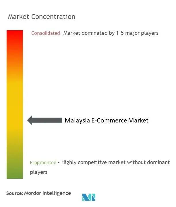 Malaysia E-commerce Market Concentration