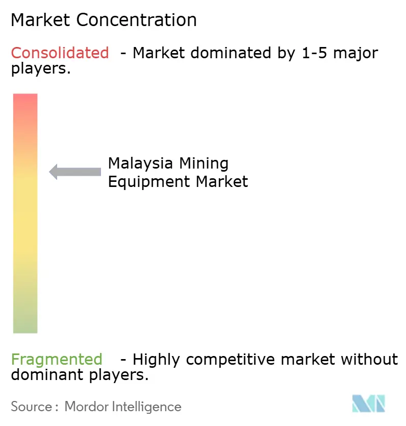 Malaysia Mining Equipment Market Concentration