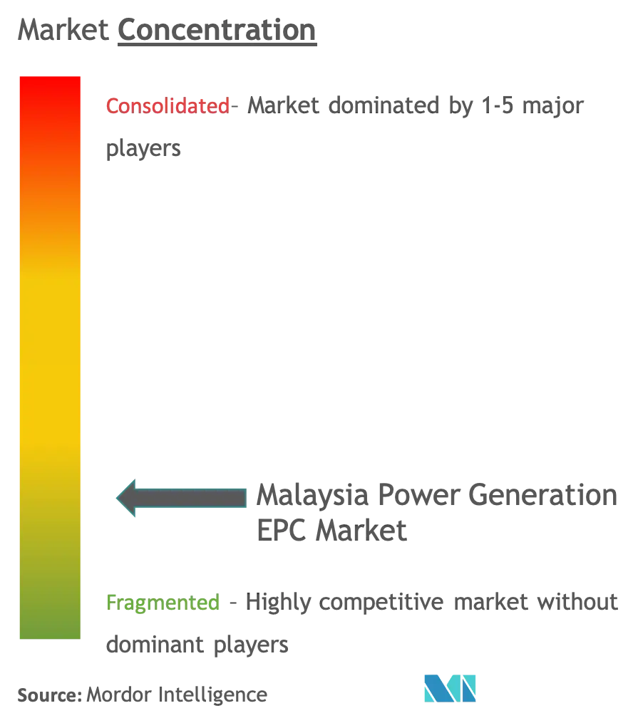 Malaysia Power Generation EPC Market Concentration